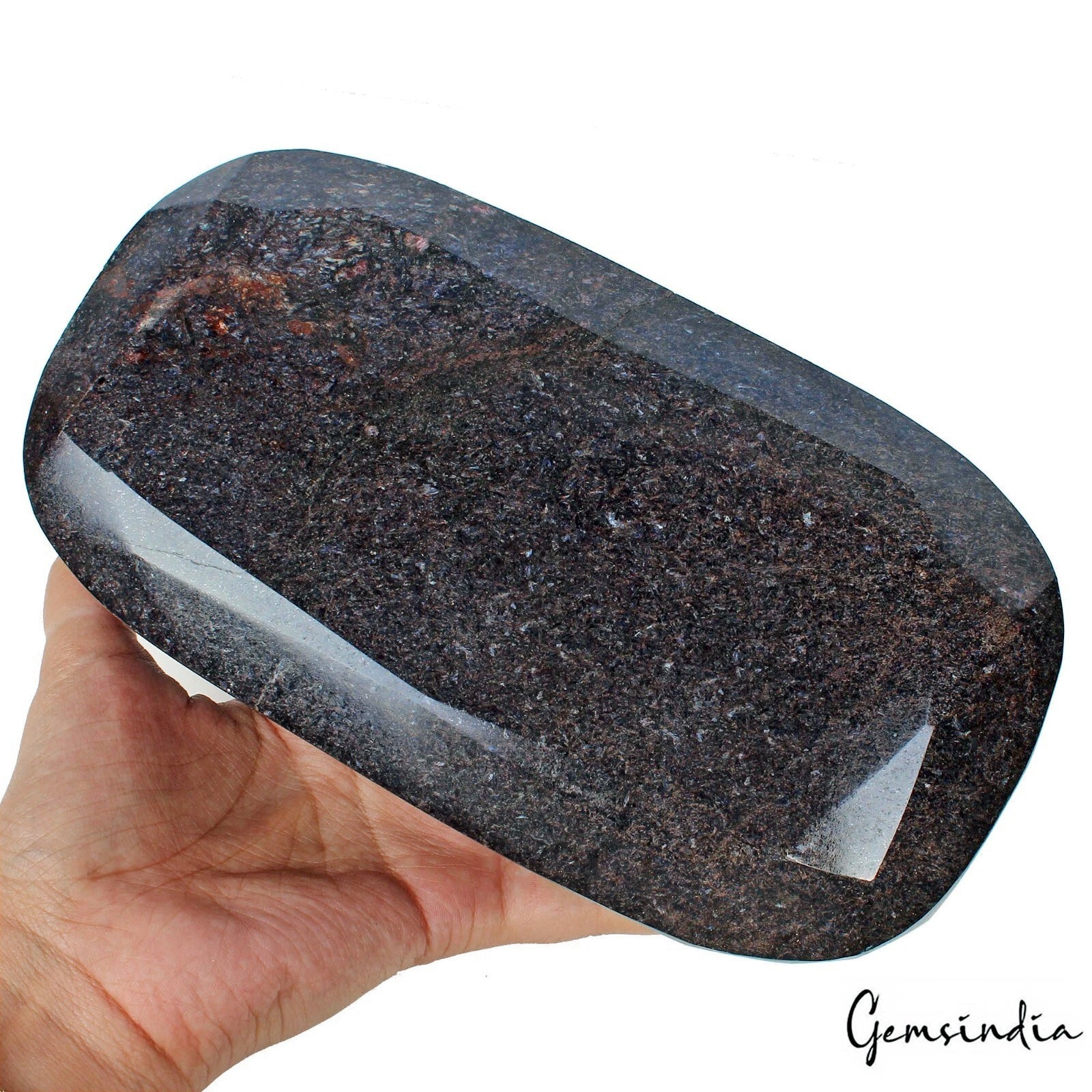 3.9 Kg Natural African Dark Blue Sapphire Oval Faceted Museum Size Huge Gemstone
