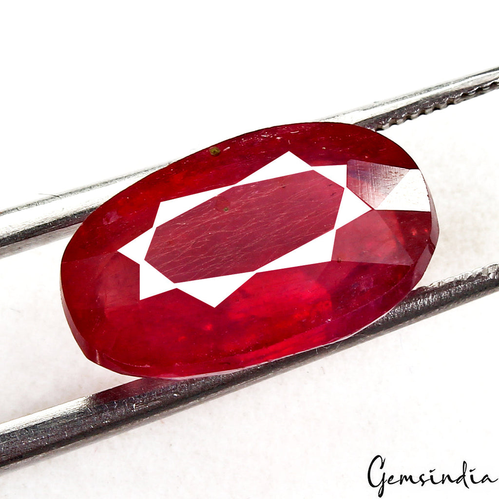 Natural Red Ruby Blood 8.50 Ct. Oval Cut Certified Flawless Mozambique Gem~ Excl