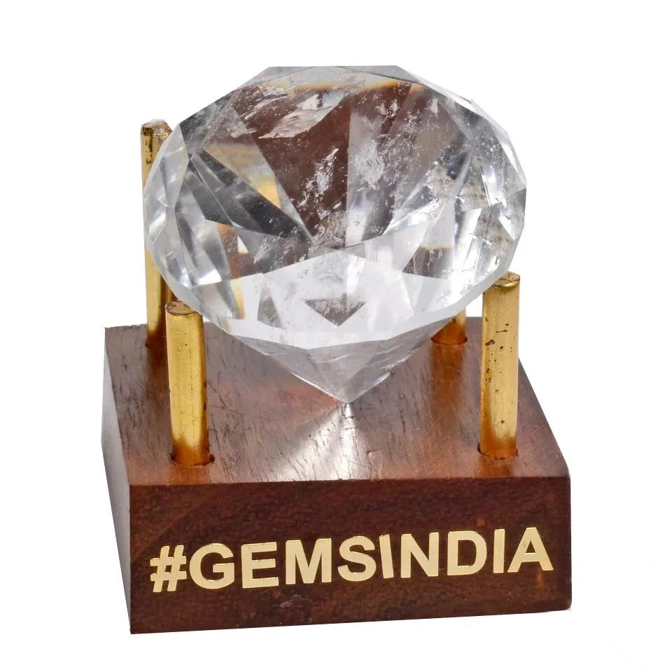 156.60 Cts Natural Diamond Cut White Quartz Crystal Mineral Loose Huge Size Gem