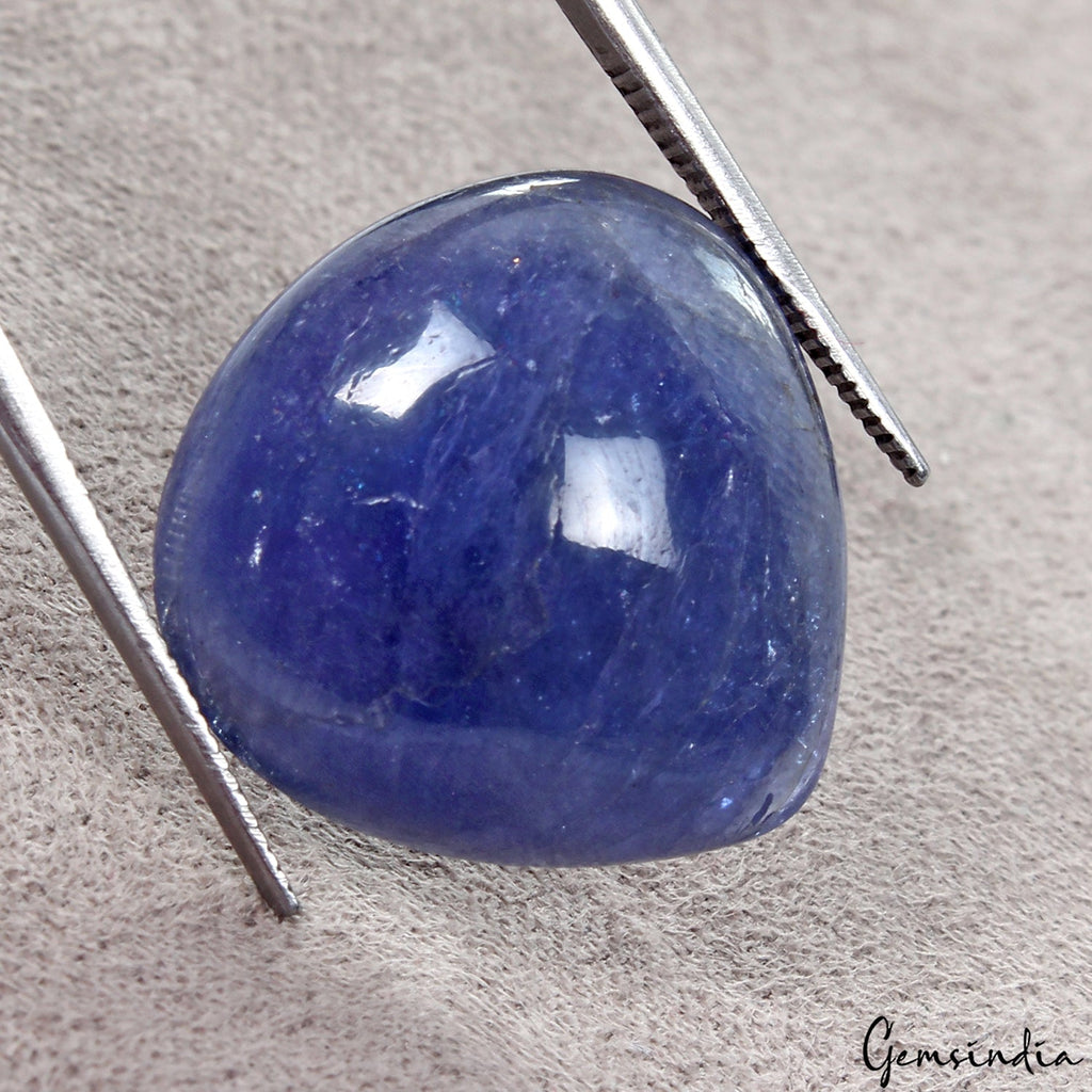 21.10 Ct Natural Untreated Violet Blue Tanzanite Pear Cab Loose jewelry Gemstone