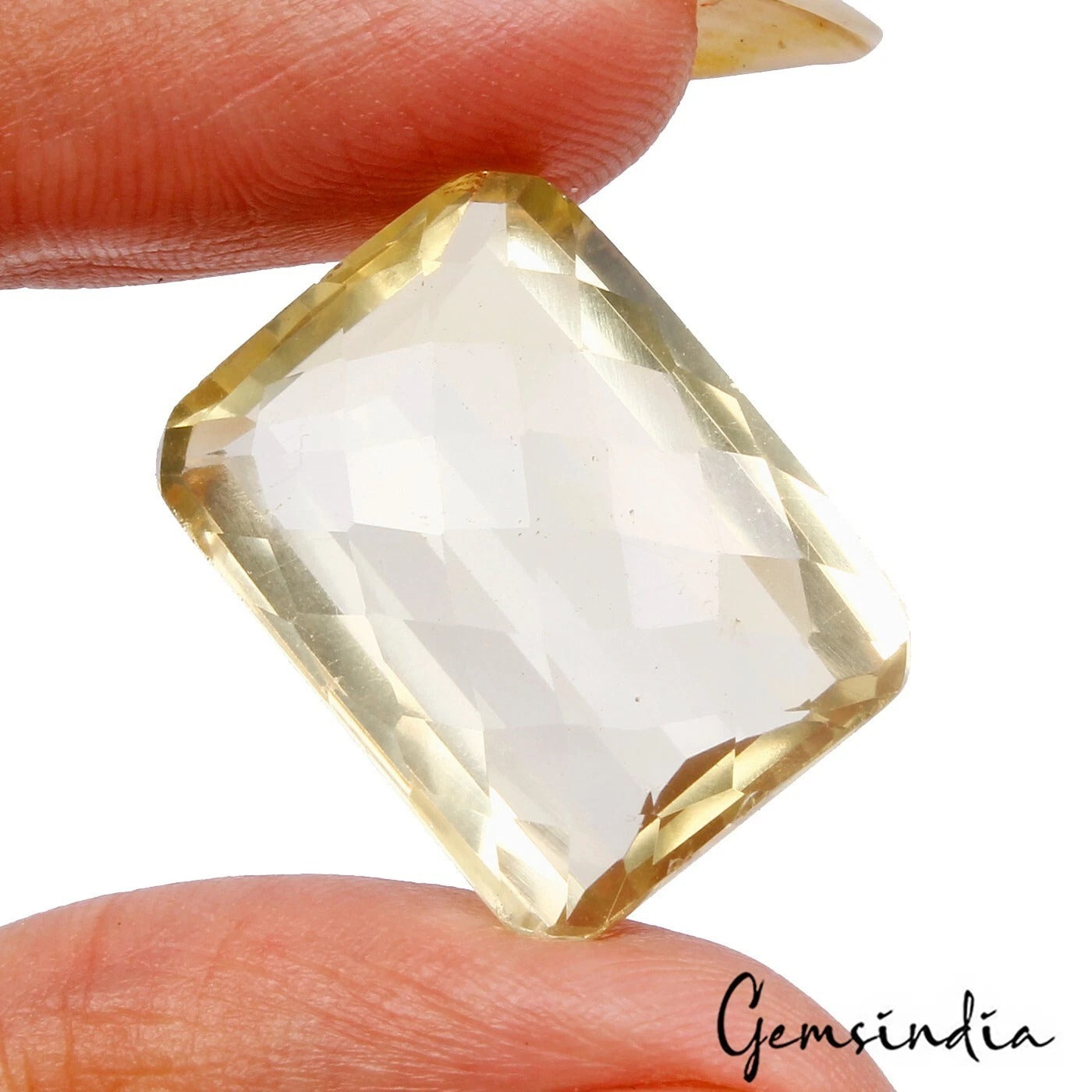 Citrine Loose Gemstone, Untreated, Yellow — 21x16x9 mm, 27.60 Ct