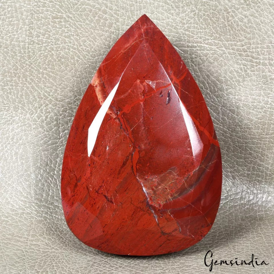 1 Kg Natural Untreated Red Jasper Pear Faceted Museum Size Loose Rare Huge Gem