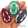 Ruby Lot, Loose Gemstone, Red — 3 Pieces, 46mm to 53mm, 660 Ct, Madagascar
