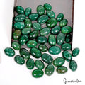 Natural 500Ct Zambian Dark Green Emerald Cabochon Oval Loose Gemstone Lot 44 Pcs