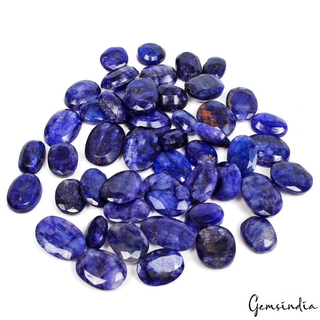 440 Ct/48 Pcs Natural Blue Beryl Oval Faceted Cut Loose 12mm-19mm Gemstones Lot