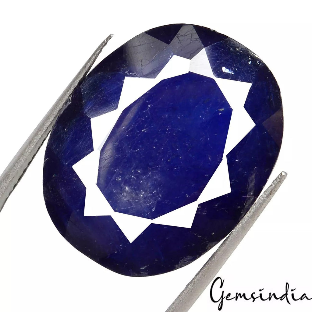 Ceylon Blue Sapphire Loose Gemstone, Heated — 20x16x8mm, 31.50 Ct, Sri Lanka