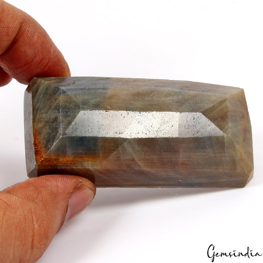 800 Cts Natural Untreated Brown Sapphire Octagon Cut Loose Madagascar Gemstone