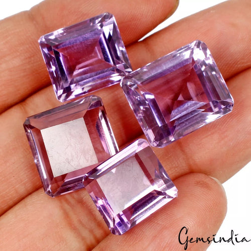 Amethyst Lot, Loose Gemstone, Untreated — 4 Pieces, 14mm to 18mm, 70.40 Ct, Brazil