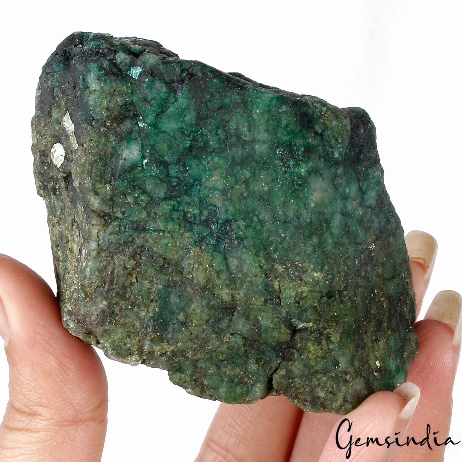 1200 Ct Natural Brazilian Green Emerald Raw Rough Rock Crystal Minerals Huge Gem