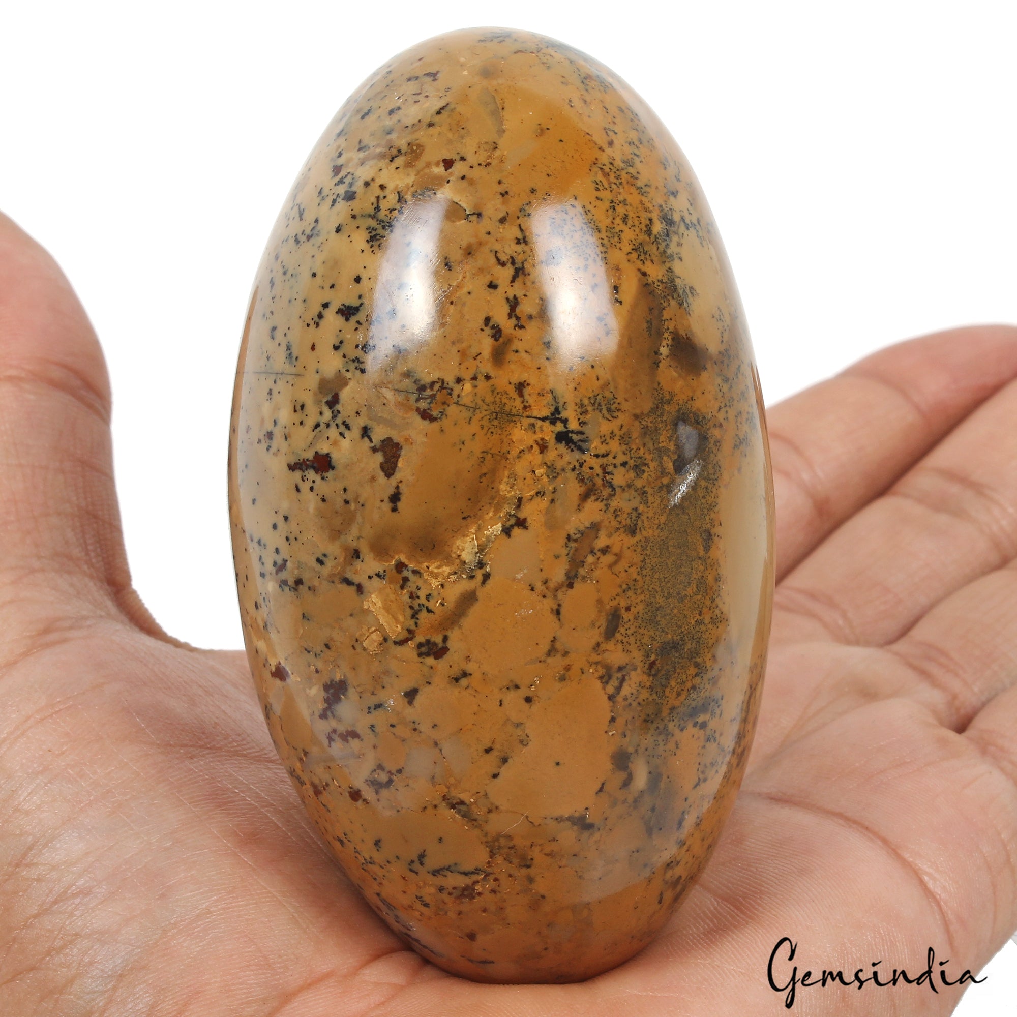 1550 Ct Natural Untreated Kiwi Jasper Healing Crystal Mineral Egg Gem With Stand