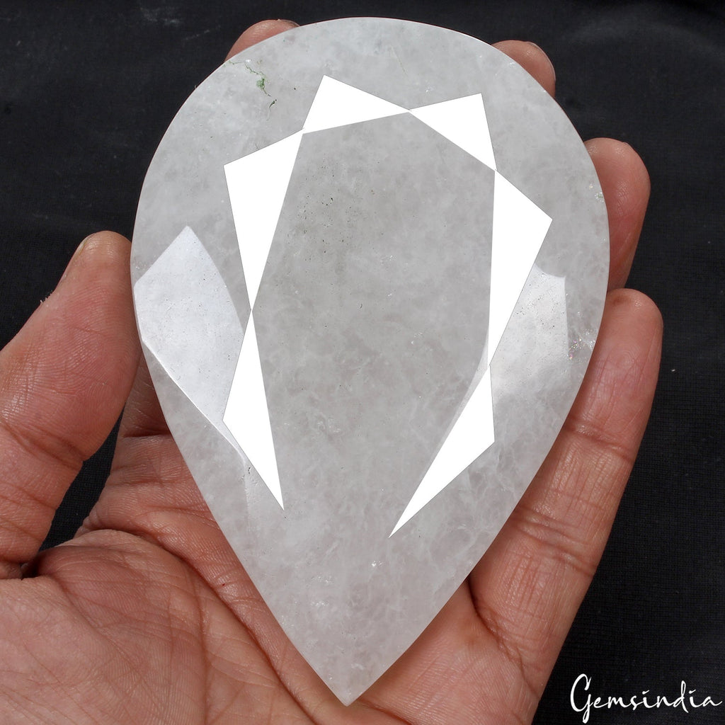 Natural White Quartz Pear Cut Loose Untreated Museum Grade Gemstone~ 1250 Cts