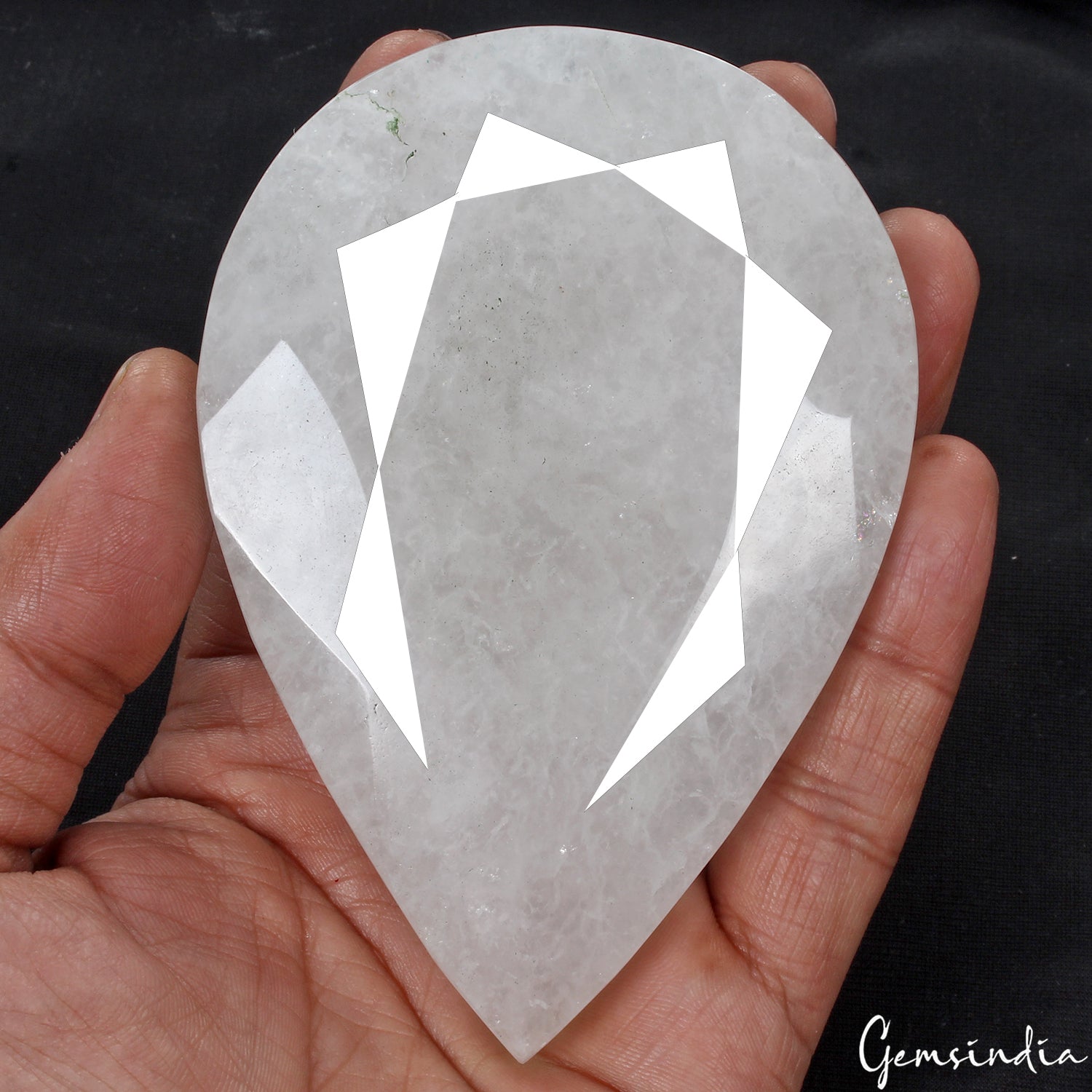 Natural White Quartz Pear Cut Loose Untreated Museum Grade Gemstone~ 1250 Cts