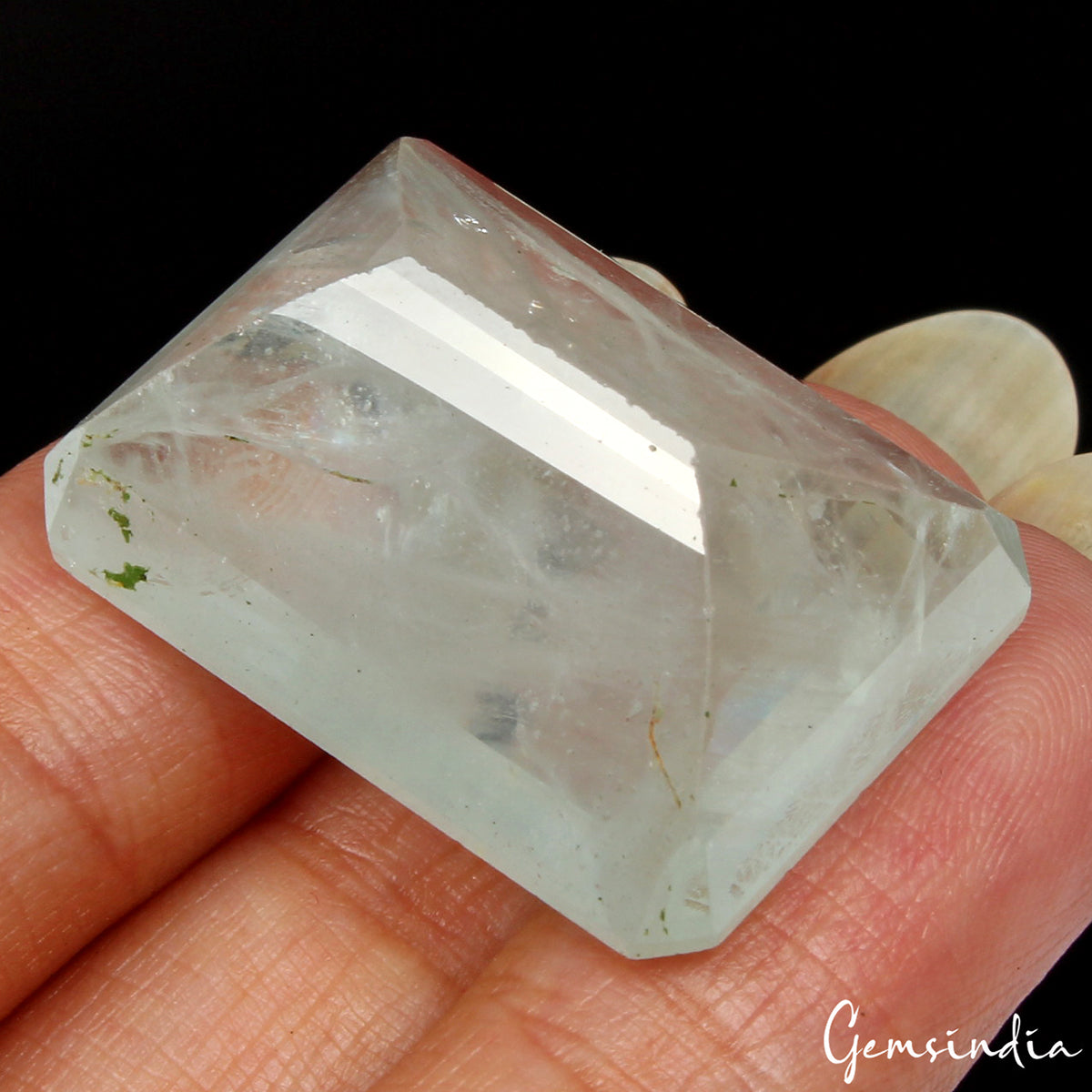 55.70 Cts Natural Aquamarine Untreated 27*20*13mm Huge Octagon Cut Gemstone