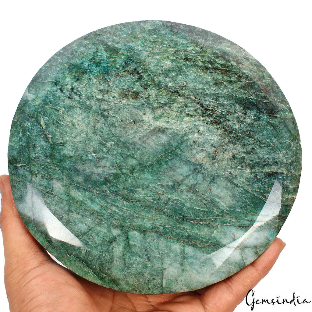 Emerald Loose Gemstone, Color Enhanced, Green — 7.1 x 4.6 Inch, 24400 Ct (4.88 Kg), Brazil