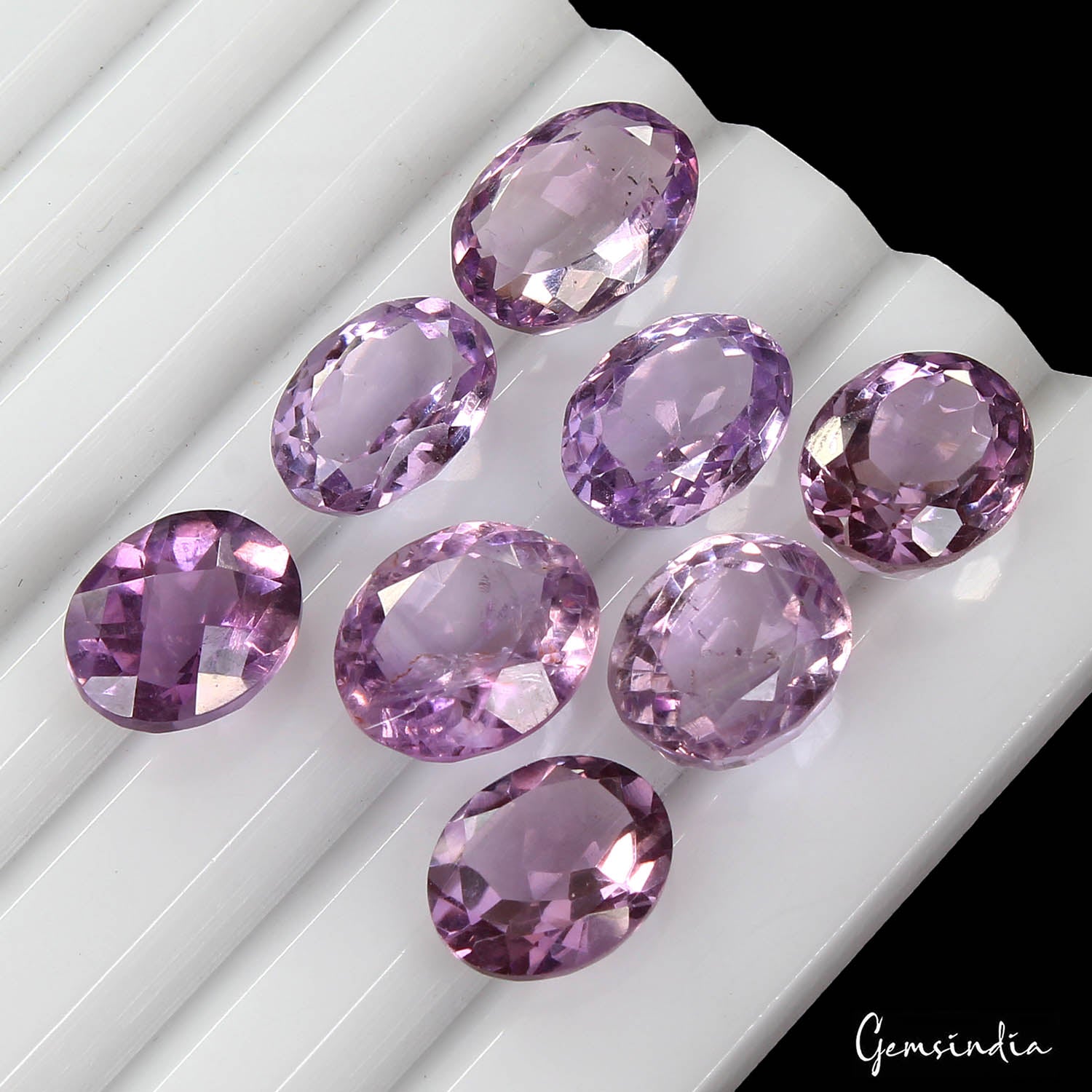 Amethyst Lot, Loose Gemstone, Untreated, Purple — 8 Pieces, 11mm to 13mm, 32.30 Ct