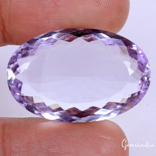 Amethyst Loose Gemstone, Untreated, Purple — 30x20x9mm, 33.80 Ct