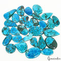 520 Ct Natural Blue Spiderweb Turquoise Mix Cab Loose Wholesale Gems Lot 29 Pcs