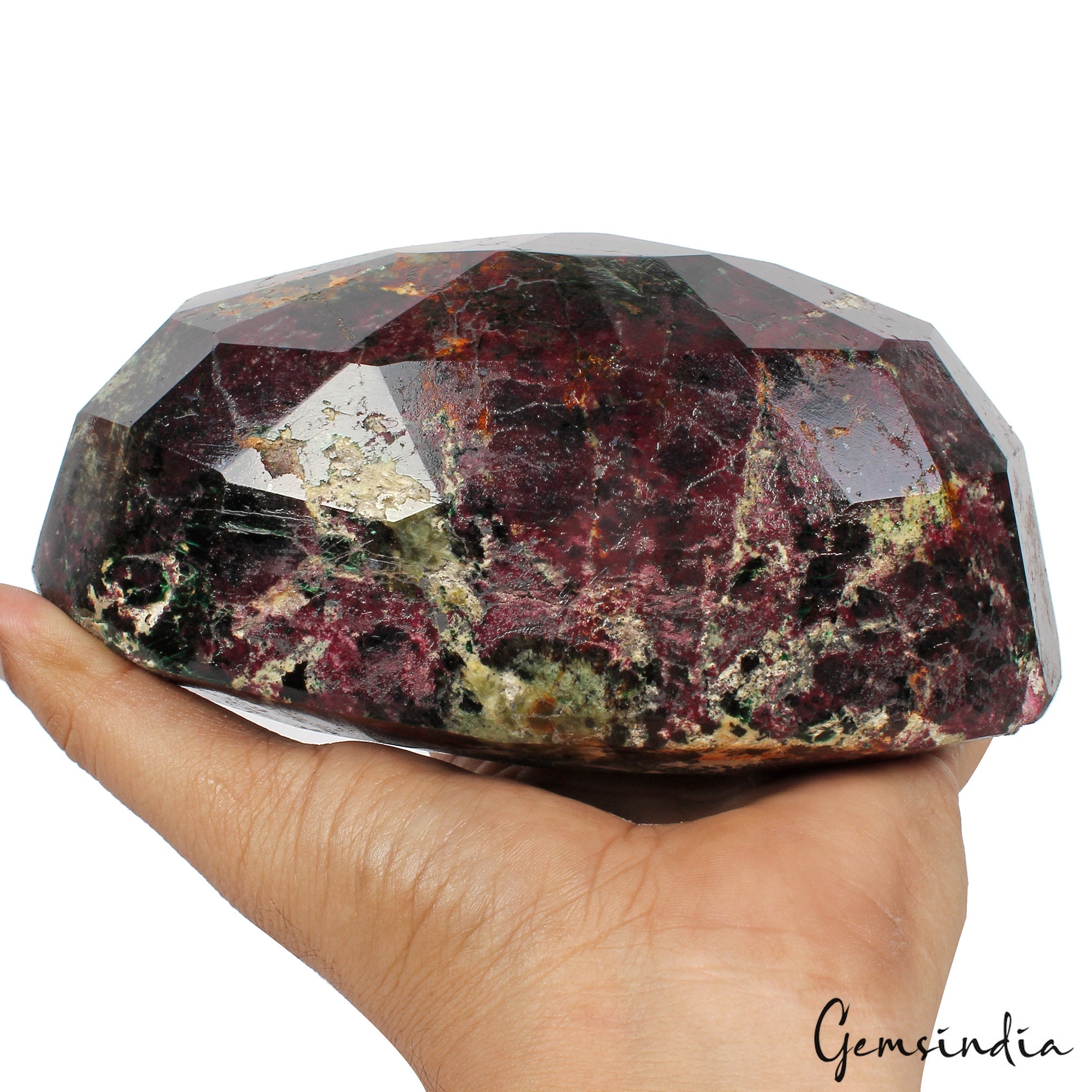Natural Ruby Zoisite 2.4 Kg Earth Mined Rose Oval Cut Museum Grade Rare Gemstone