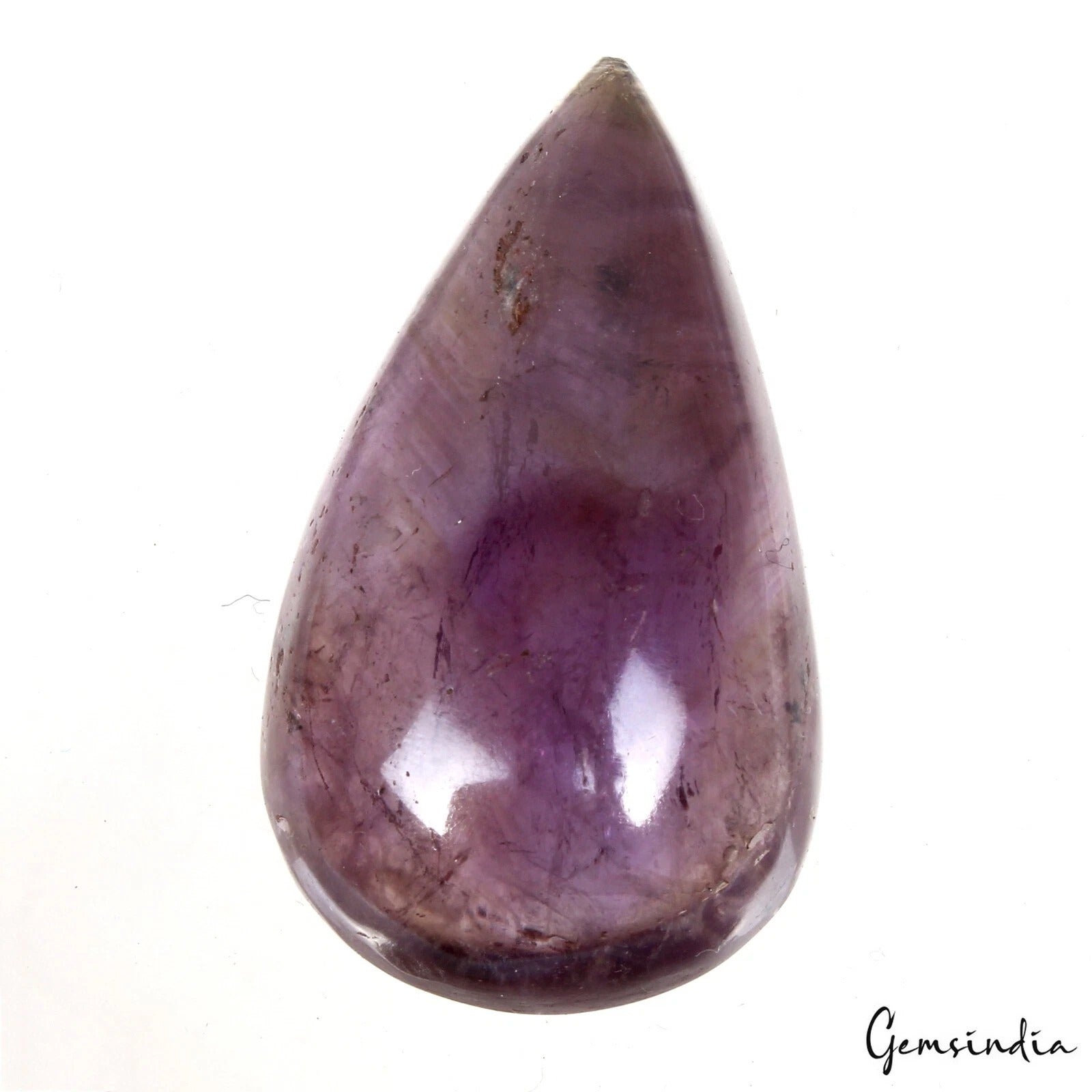 Amethyst Cabochon, Untreated, Purple — 51 x 29 x 18 mm, 183.00 Ct, Brazil