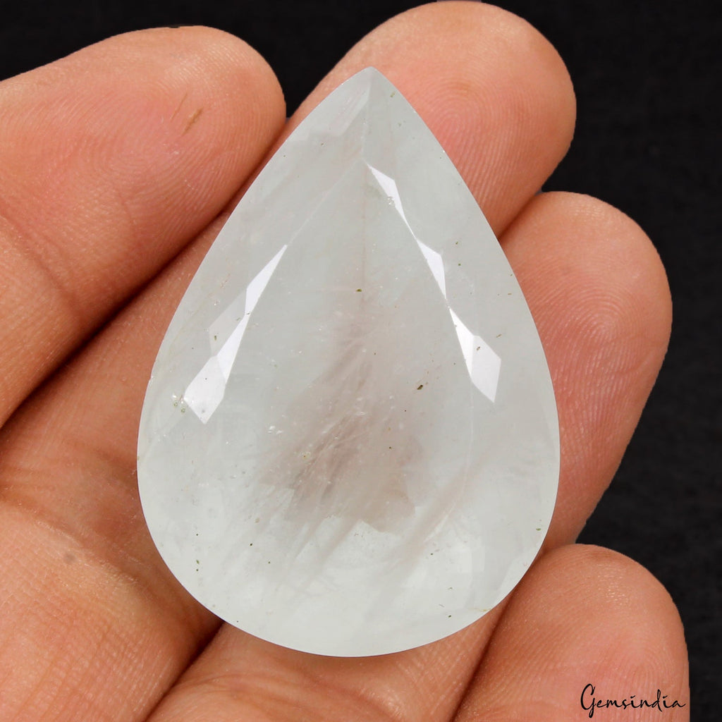 Certified 86.20 Ct Natural Aquamarine Pear Cut Loose Brazilian Jewelry Gemstone