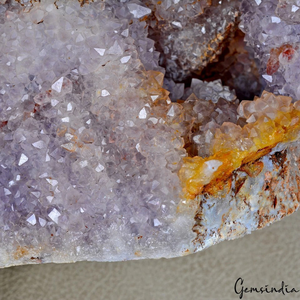 3.2 Kg Huge Natural Purple Amethyst Geode Cave Cluster Crystal Specimen Healing
