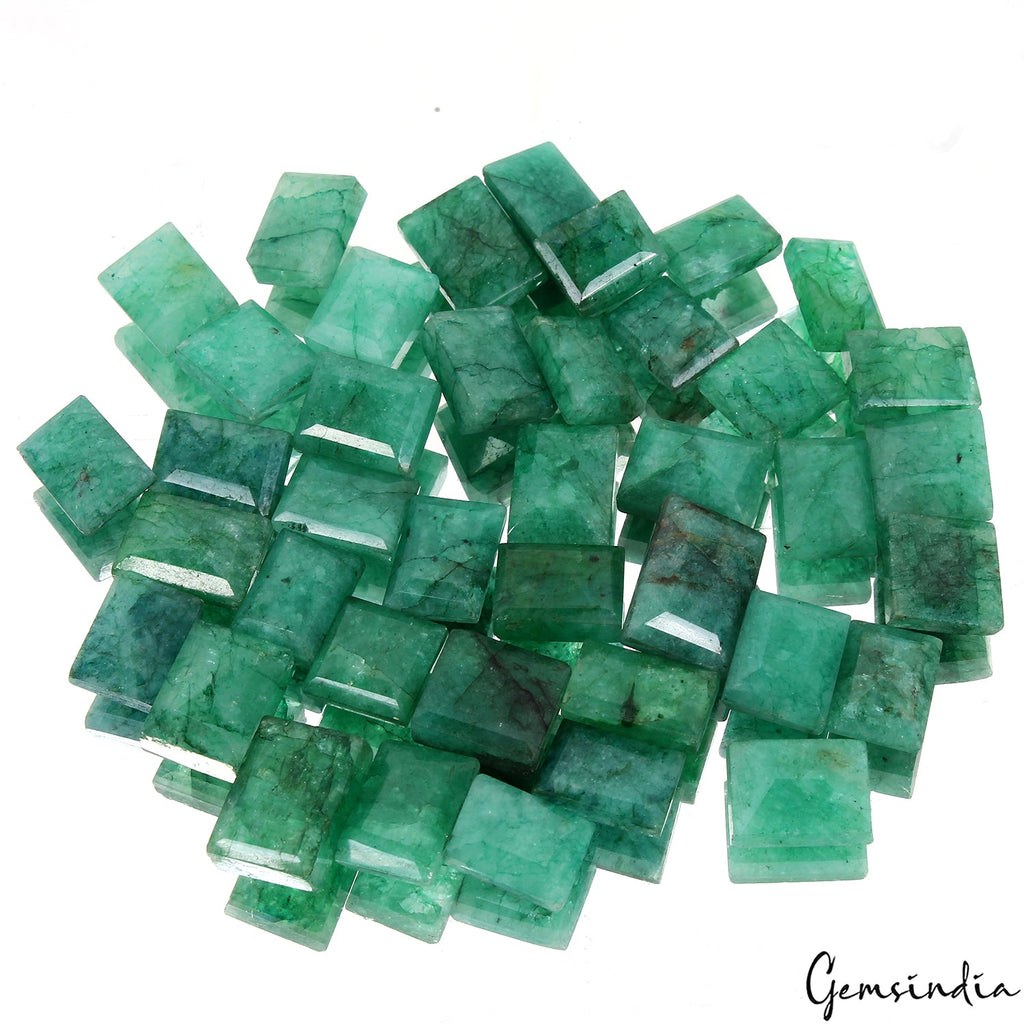 450 Cts/40 Pcs Natural Green Brazilian Emerald Baguette Cut Loose Wholesale Gems