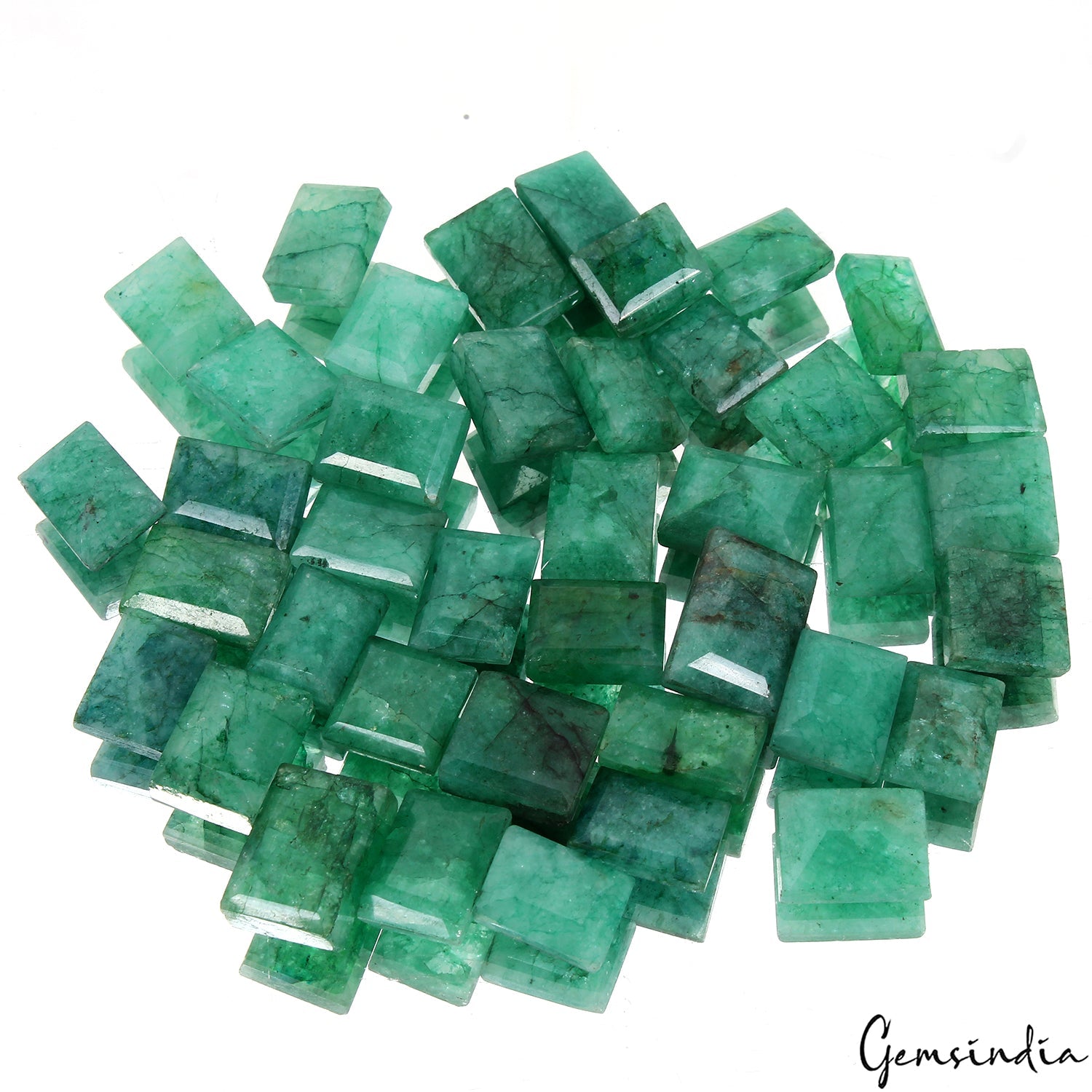 450 Cts/40 Pcs Natural Green Brazilian Emerald Baguette Cut Loose Wholesale Gems