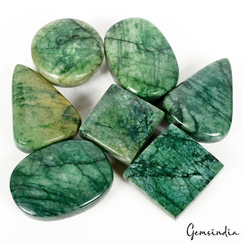6630 Ct Natural Brazilian Green Emerald Huge Size Mix Cab Earth Mined Gemstones