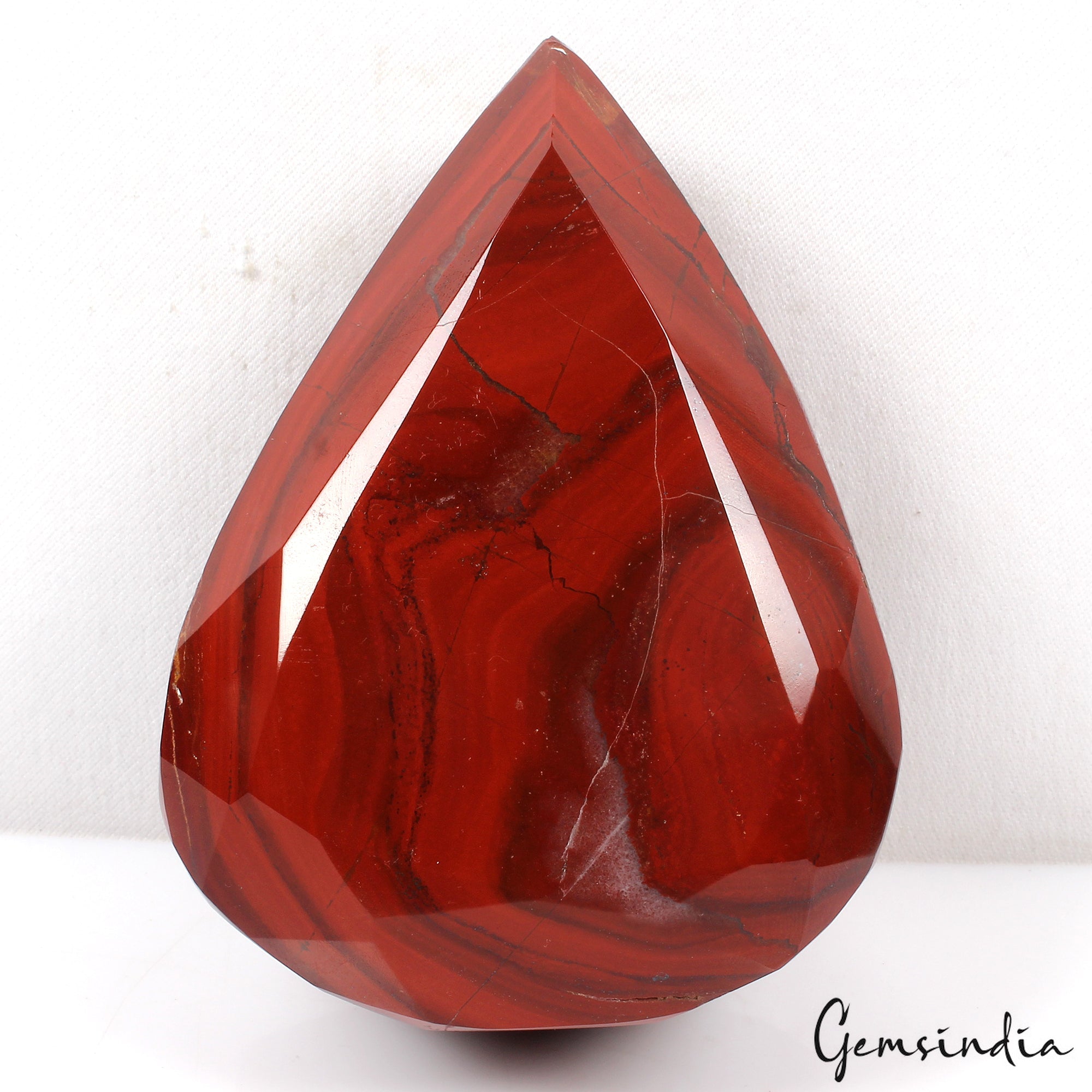 1344 Gram Natural Untreated Red Jasper Huge Pear Cut Loose Large Gemstone