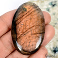 Certified 108.70 Ct Natural Pink Purple Shine Labradorite Oval Cab Polished Gem