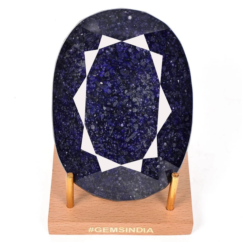 3300 Ct Natural Blue Sapphire Oval Faceted Earth Mine Museum Size Loose Gemstone