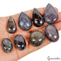 Blue Sapphire Lot, Cabochon, Brown — 8 Pieces, 27mm to 40 mm, 860 Ct