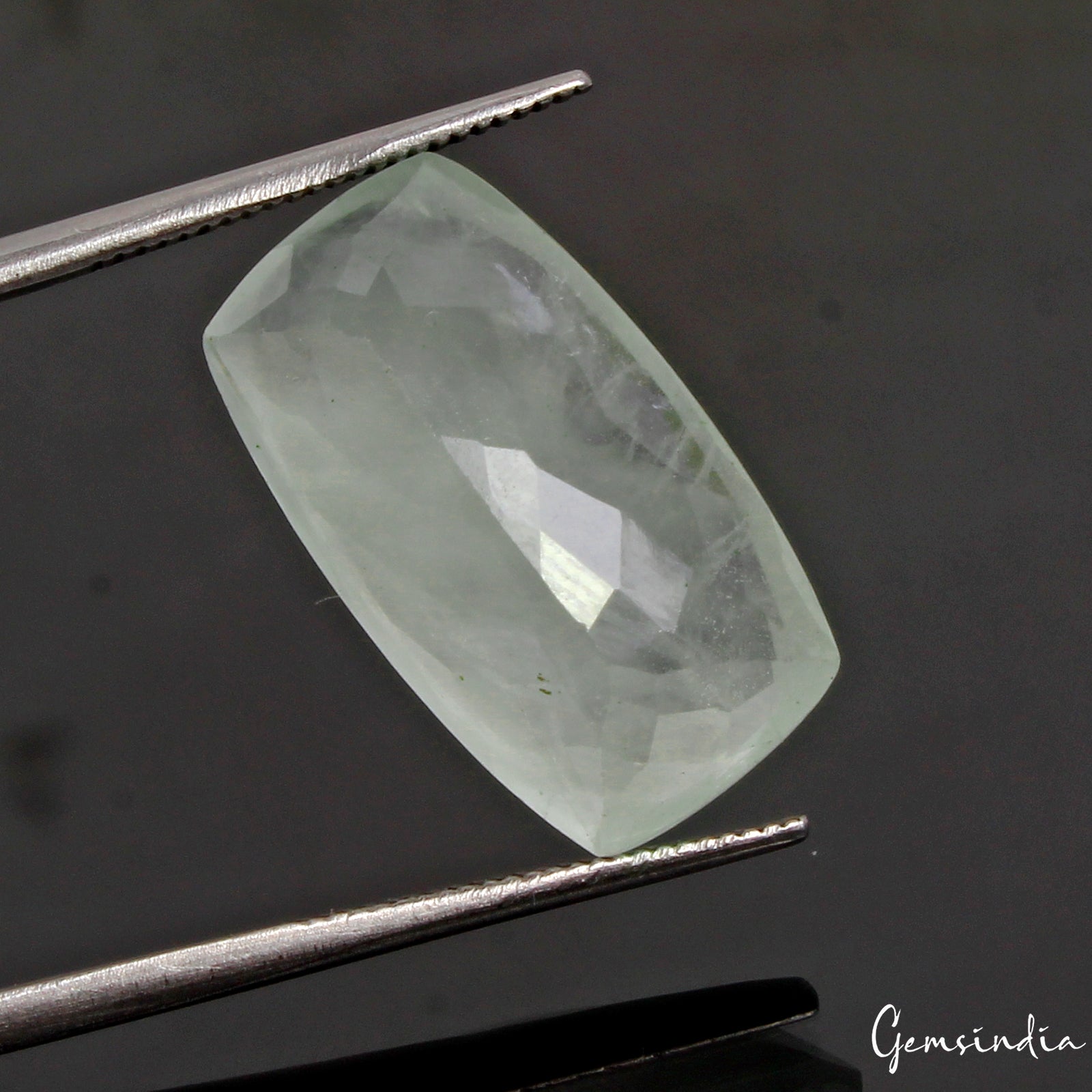 11.20 Ct Natural Untreated Blue Aquamarine Cushion Faceted Loose Brazil Gemstone