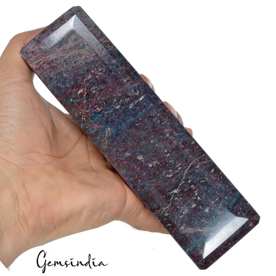 6.8 inch Long Natural Ruby Kyanite Untreated Octagon Cut Huge Gemstone ~5200 Cts
