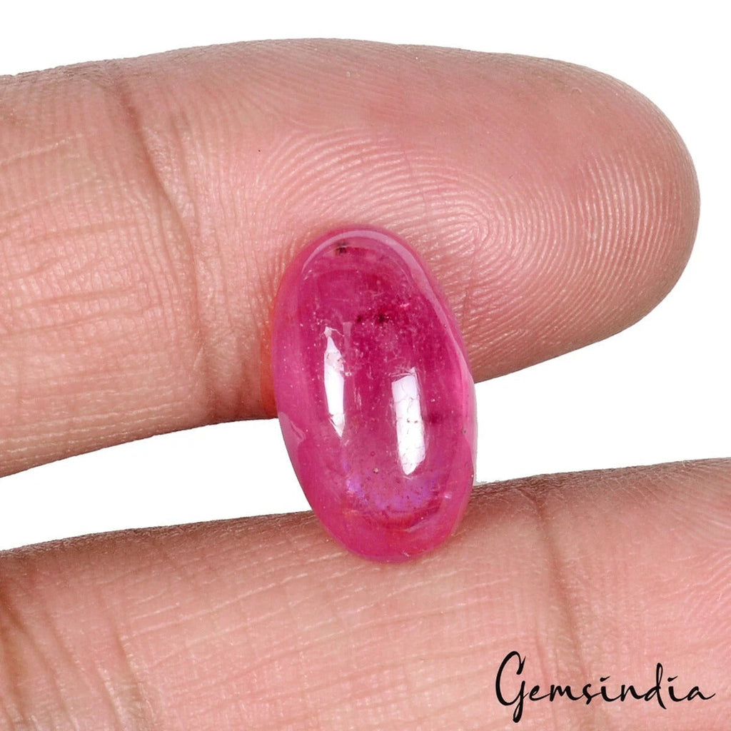9.80 Ct Natural IGL&I CERTIFIED Mozambique Ruby Oval Cabochon Loose Gemstone