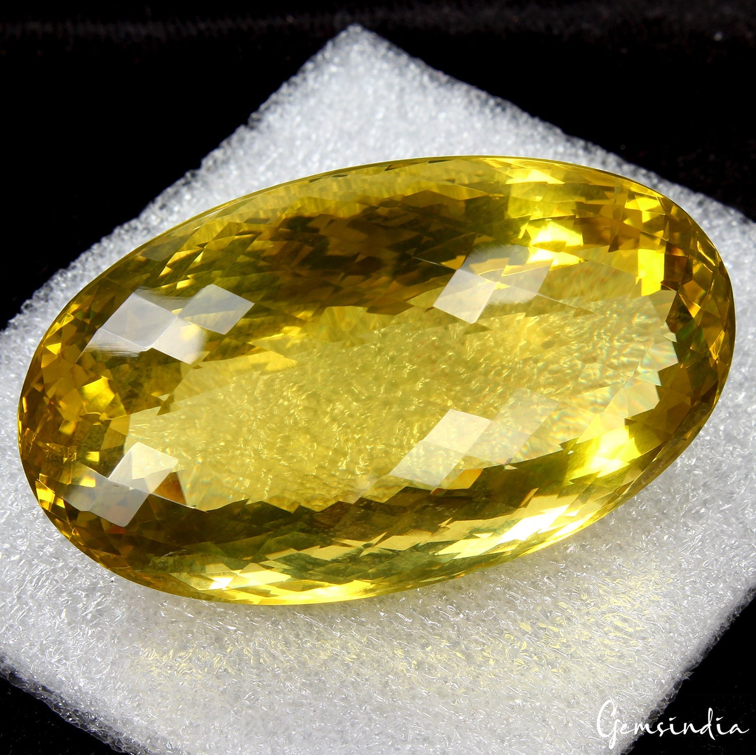 Certified 228.30 Ct Natural Yellow Citrine Oval Cut Loose Large &Eye Clean Gem