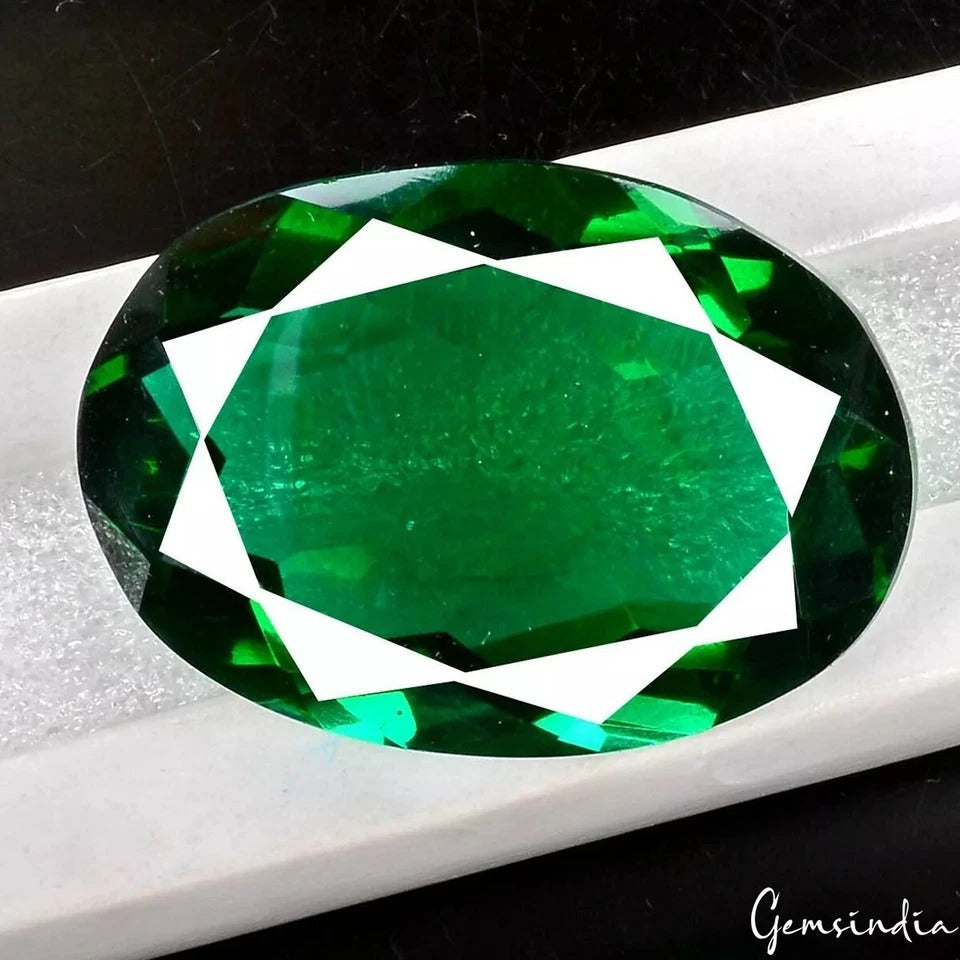 114.40 Ct Hydro Chrome Green Tourmaline Oval Cut Loose Rare Gem For Pendant~41mm