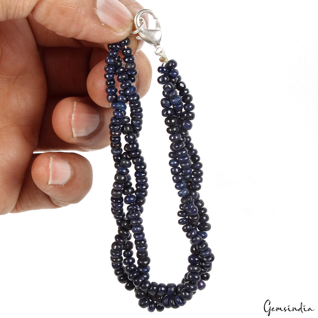 Sapphire Bracelet, Color Enhanced — 3mm, 101.10 Ct
