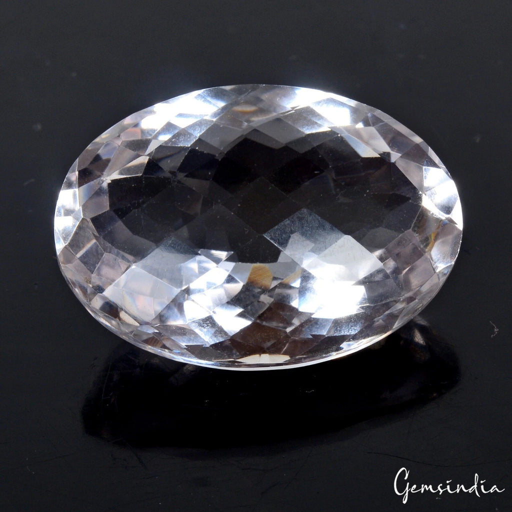 White Quartz Loose Gemstone — 28x21x13 mm, 47.10 Ct, Madagascar