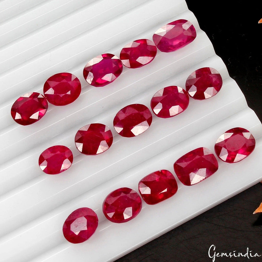 79.30 Ct Mozambiqe IGL&I Certified Red Ruby Flawless Lot Mix Cut Loose Gems excl