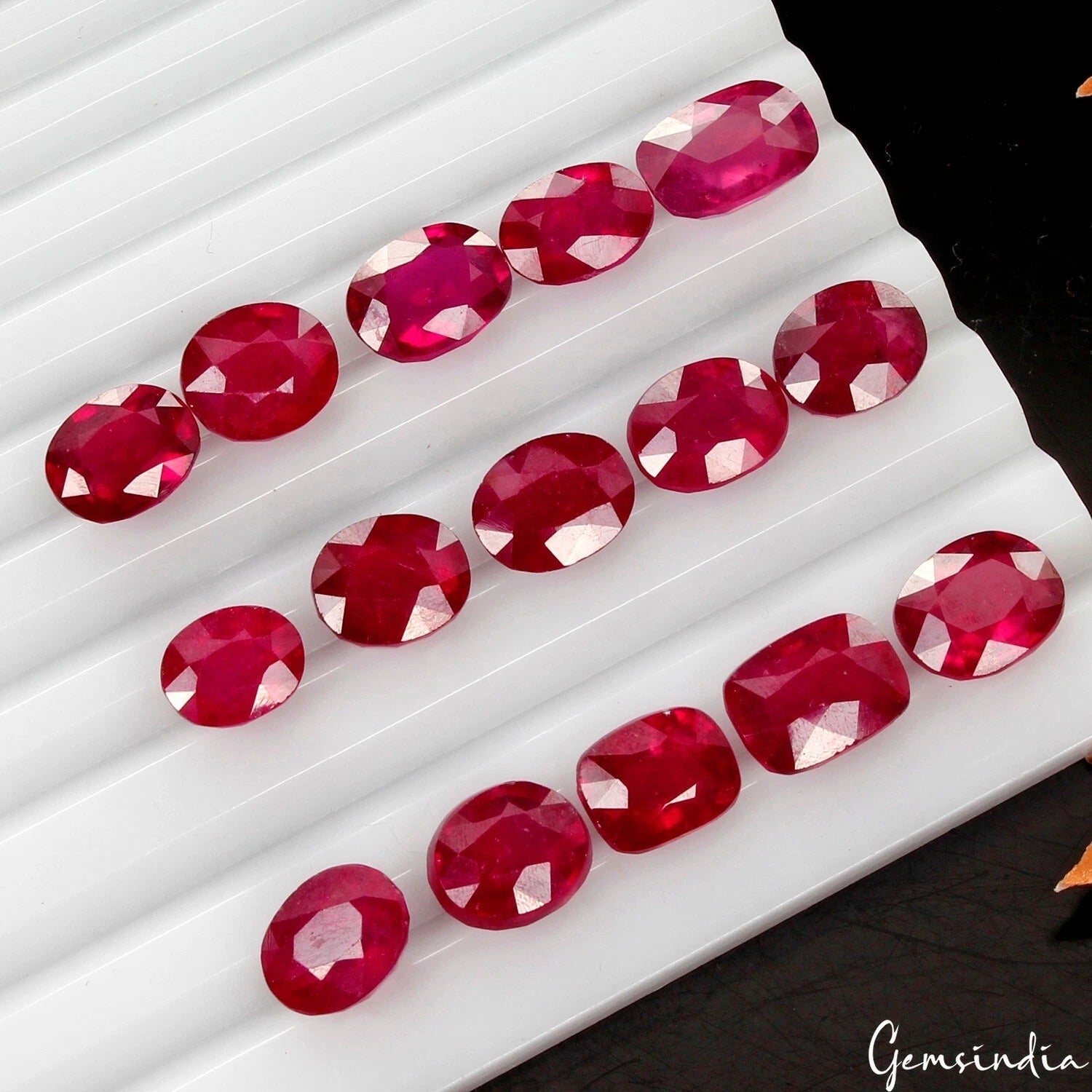 79.30 Ct Mozambiqe IGL&I Certified Red Ruby Flawless Lot Mix Cut Loose Gems excl