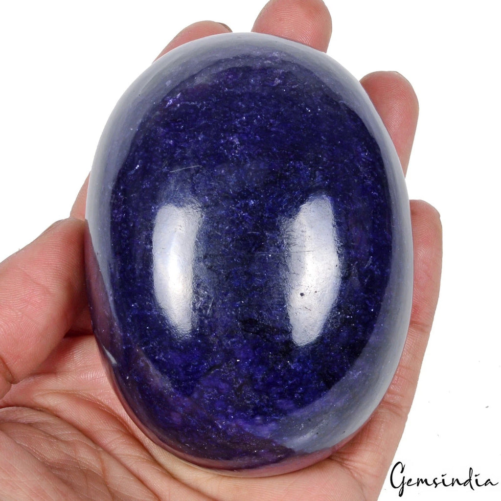 2450 Ct Natural Royal Blue Sapphire Oval Carving Huge Earth Mined Loose Gemstone