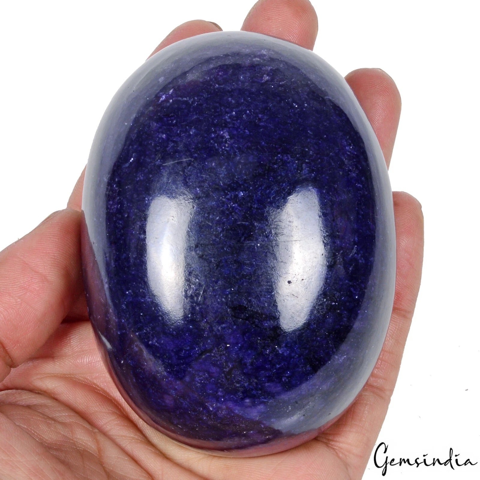 2450 Ct Natural Royal Blue Sapphire Oval Carving Huge Earth Mined Loose Gemstone
