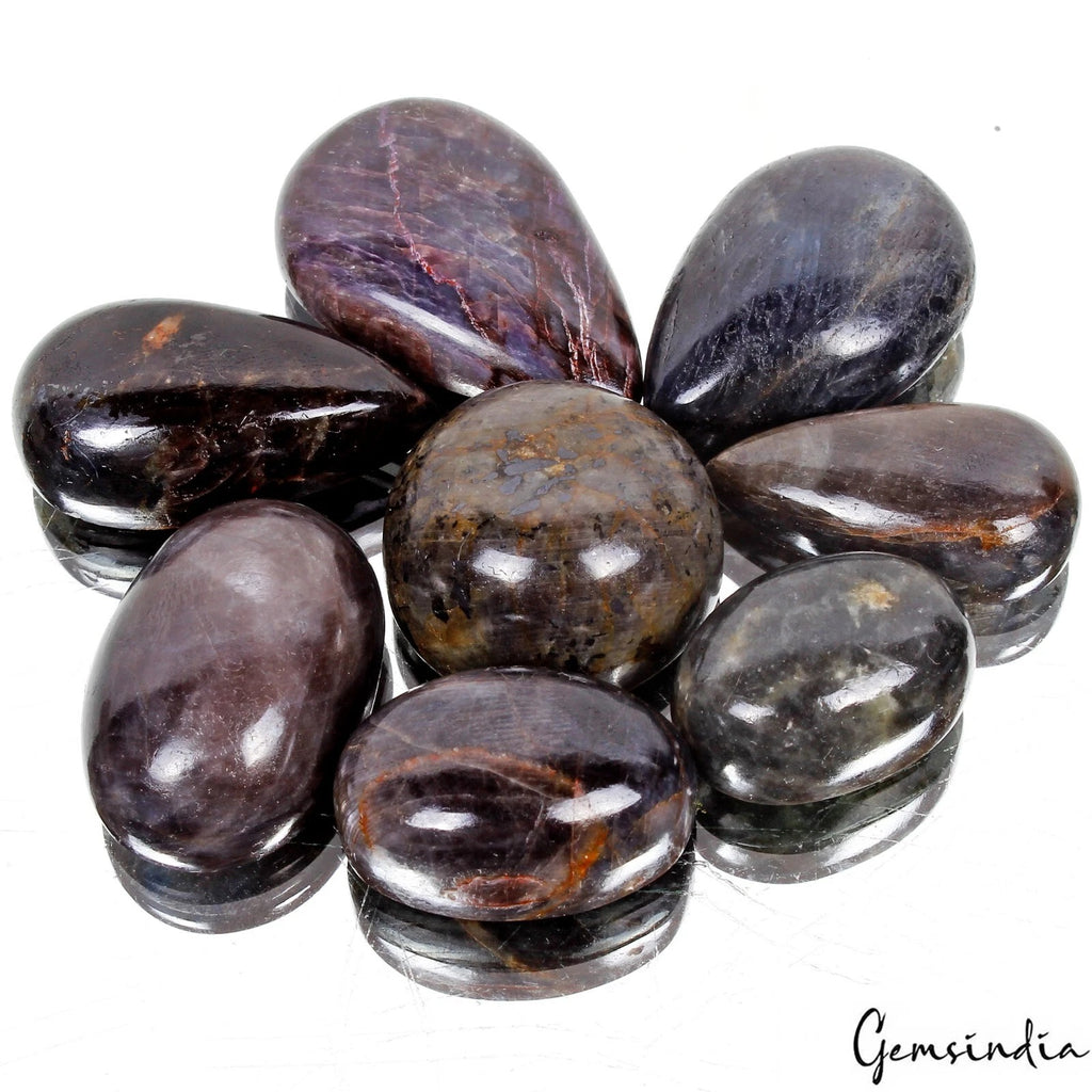 Blue Sapphire Lot, Cabochon, Brown — 8 Pieces, 27mm to 40 mm, 860 Ct