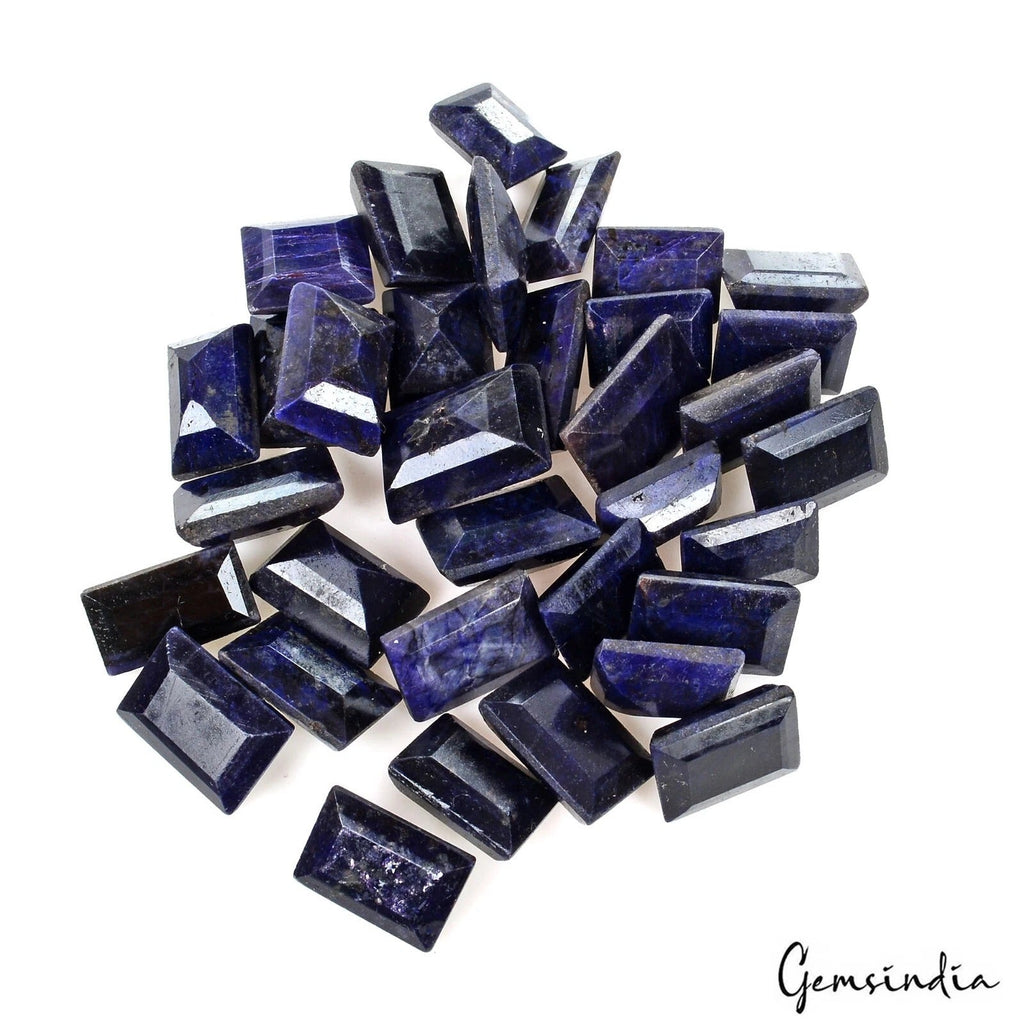 420 Cts Natural Blue Sapphire Baguette cut Loose 13-19mm Gemstones Lot~ 34 Pcs