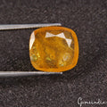 AAA 4.00 Ct Natural Yellow Sapphire Cushion Faceted Cut Certified Loose Gemstone