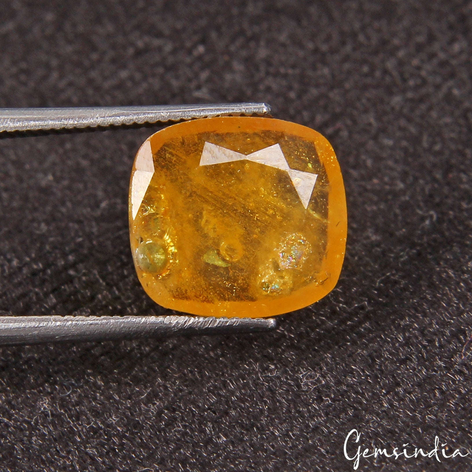 AAA 4.00 Ct Natural Yellow Sapphire Cushion Faceted Cut Certified Loose Gemstone