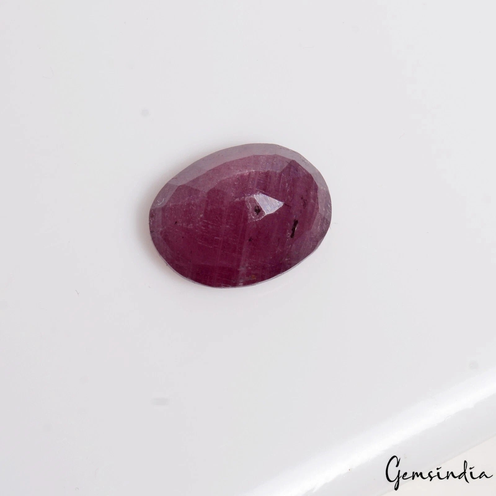Natural Red Heated Ruby Oval Cut Faceted Ring Size Gems From Mozambique 8.60 Cts