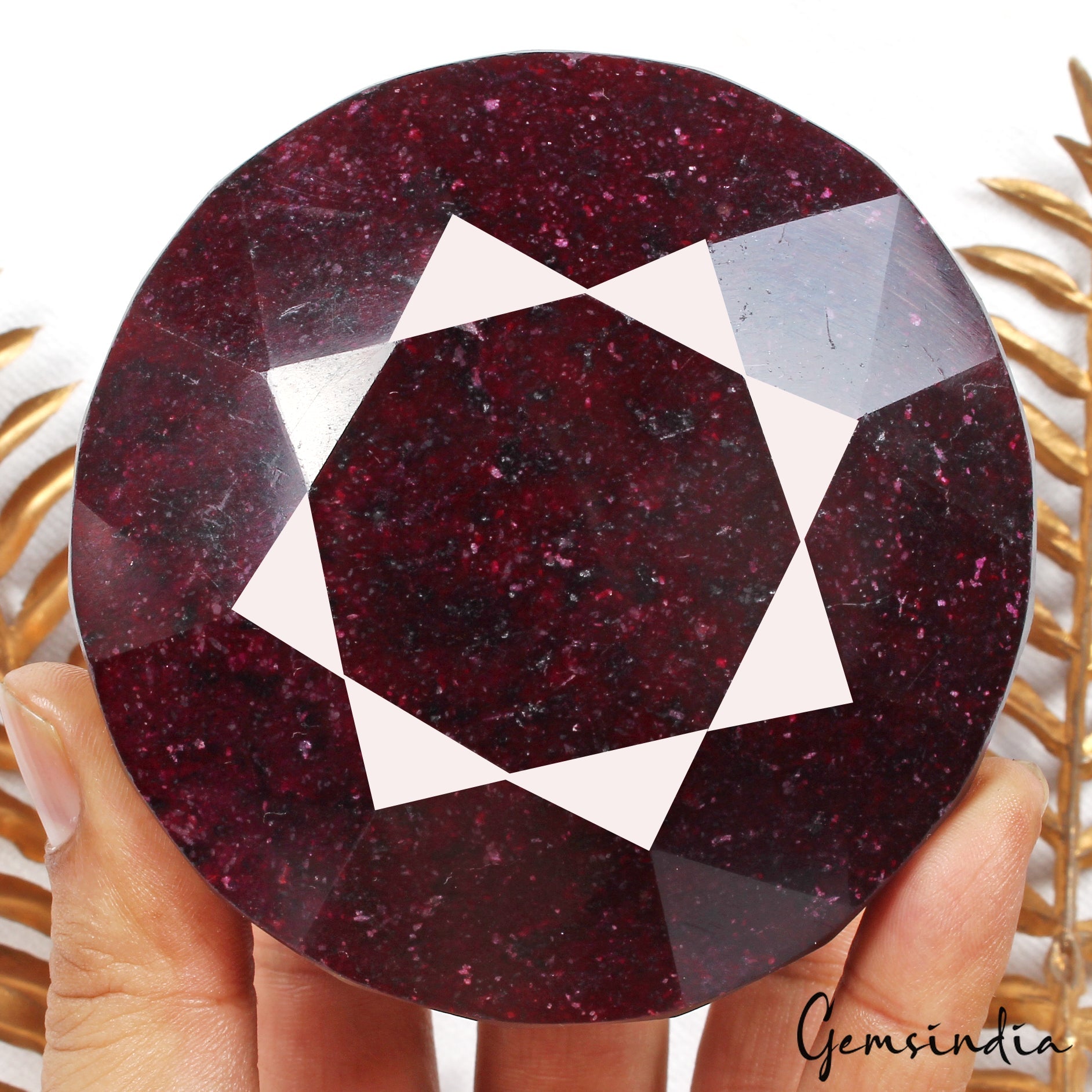 Large Natural Dark Red Ruby 4020 Ct Round Ruby Huge Loose Earth Mined Gemstone