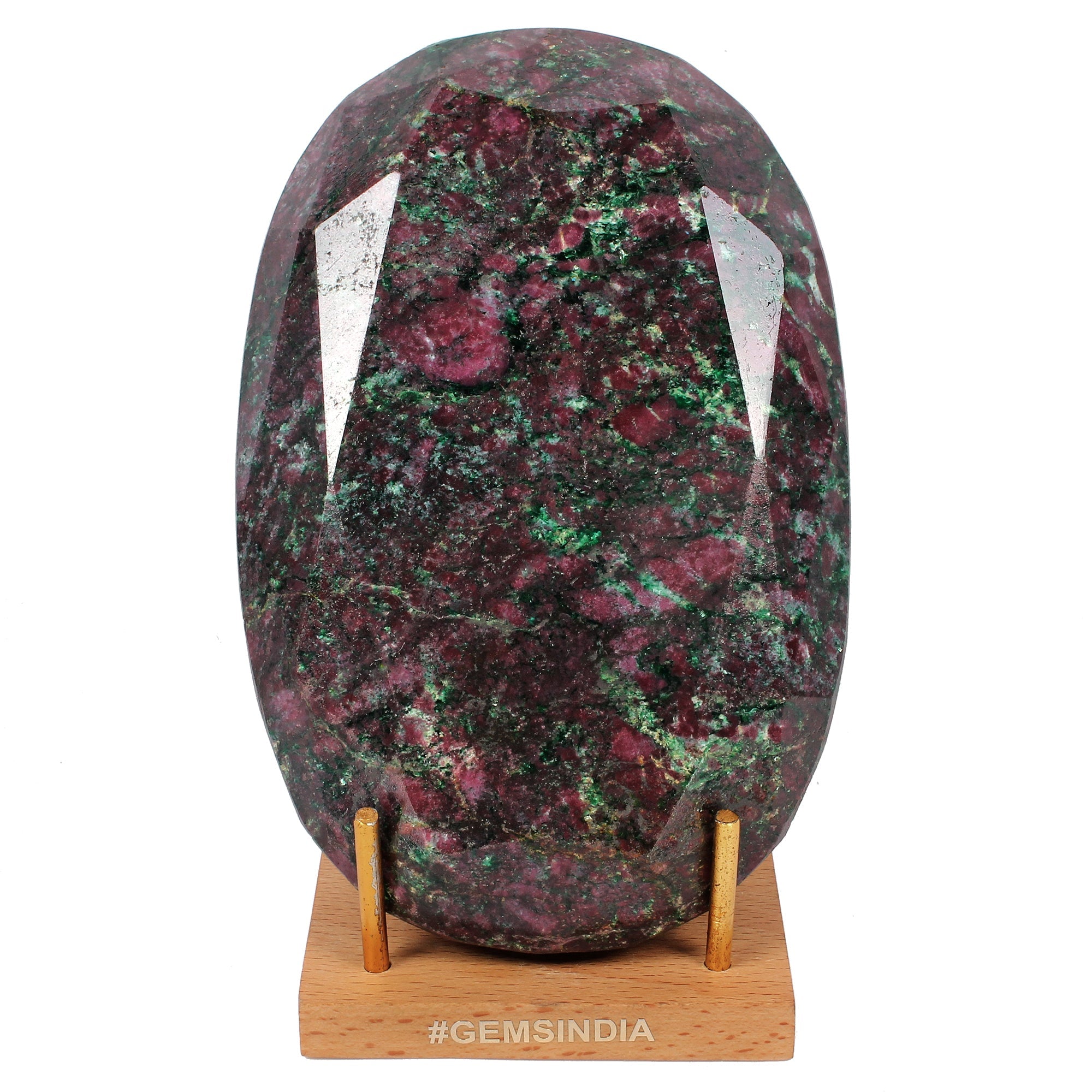 Natural Ruby Zoisite 1.6 Kilo Earth Mined Oval Cut Museum Grade Rare Gemstone